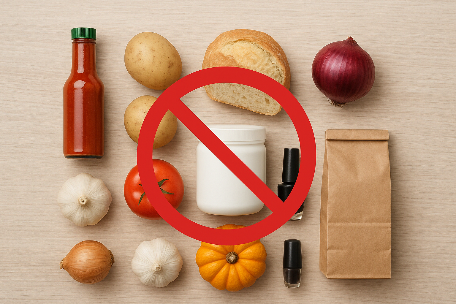 اكتشف الأطعمة التي لا توضع في الثلاجة للحفاظ على طعمها وجودتها. نصائح عملية لتخزين أفضل 10 أطعمة خارج الثلاجة بسهولة.