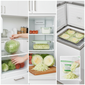 تخزين الملفوف بطرق صحيحة يحافظ على نضارته ومقرمشته لأيام أو أسابيع. اكتشف أفضل النصائح لتخزين الملفوف في الثلاجة والفريزر بسهولة.