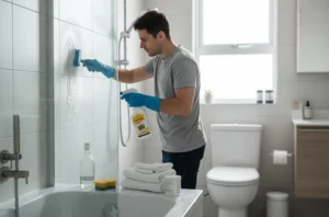 تنظيف العفن في الحمام ضروري! تعرّف على أسباب ظهوره وتعلّم طريقة آمنة لإزالته من الجدران والبلاط والسقف باستخدام الخل وصودا الخبز والمبيض.