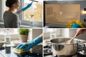 اكتشف قوة الخل الأبيض في تنظيف المنزل! 5 طرق سهلة لتطهير الأسطح، إزالة الترسبات، وتلميع الفولاذ المقاوم للصدأ باستخدام الخل الأبيض المخفف.