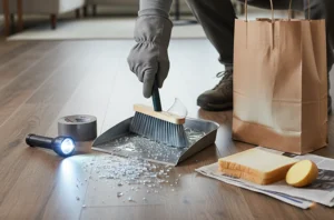 جمع الزجاج المكسور بأمان ضرورة قصوى! تعرّف على 8 حيل منزلية سريعة لاستخدام الخبز والبطاطس والشريط اللاصق لإزالة شظايا الزجاج من الأرضيات.