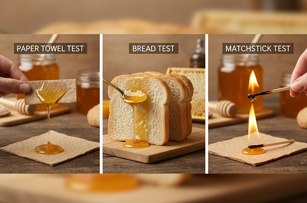 فحص نقاء العسل لم يعد صعبًا! اكتشف 3 طرق منزلية بسيطة وسريعة للتحقق من العسل النقي وتمييزه عن المغشوش وتجنب المنتجات الرديئة.