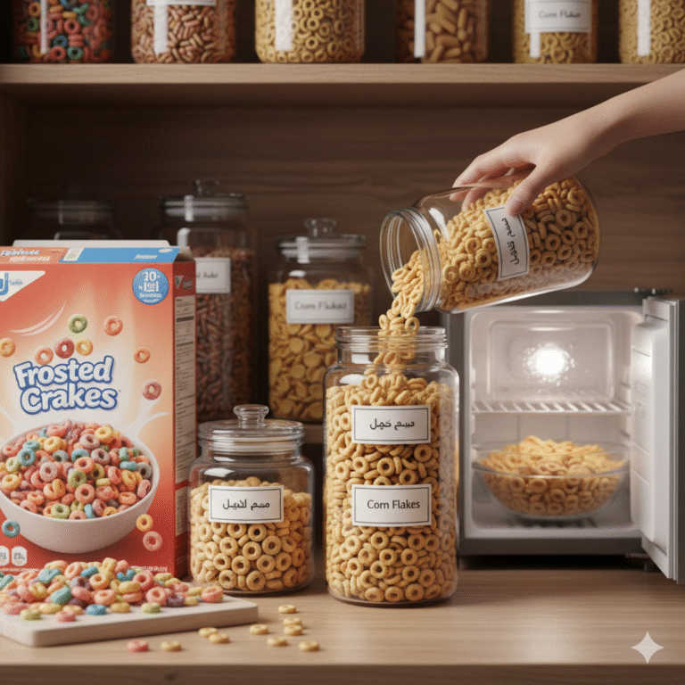 تعرف على أفضل طرق تخزين حبوب الإفطار للحفاظ على قرمشتها ونكهتها لأطول فترة ممكنة مع نصائح عملية وسهلة التطبيق.