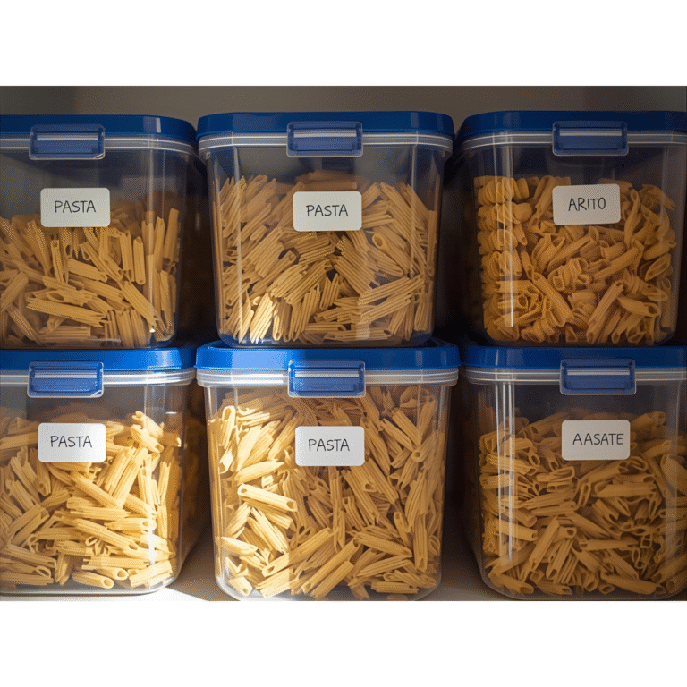 تعرف على كيفية تخزين المعكرونة المجففة والطازجة بطريقة تحافظ على نكهتها وطول صلاحيتها وتحميها من الحشرات بسهولة وفعالية.